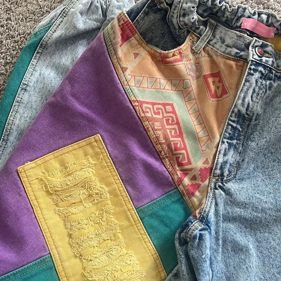 Vintage patchwork jeans - Picture 2 of 5